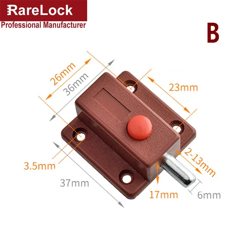 5pcs Latch Thumb Lock For Door Window Cabinet Box Cupboard Locker Home Bolt DIY Furniture Hardware Rarelock G