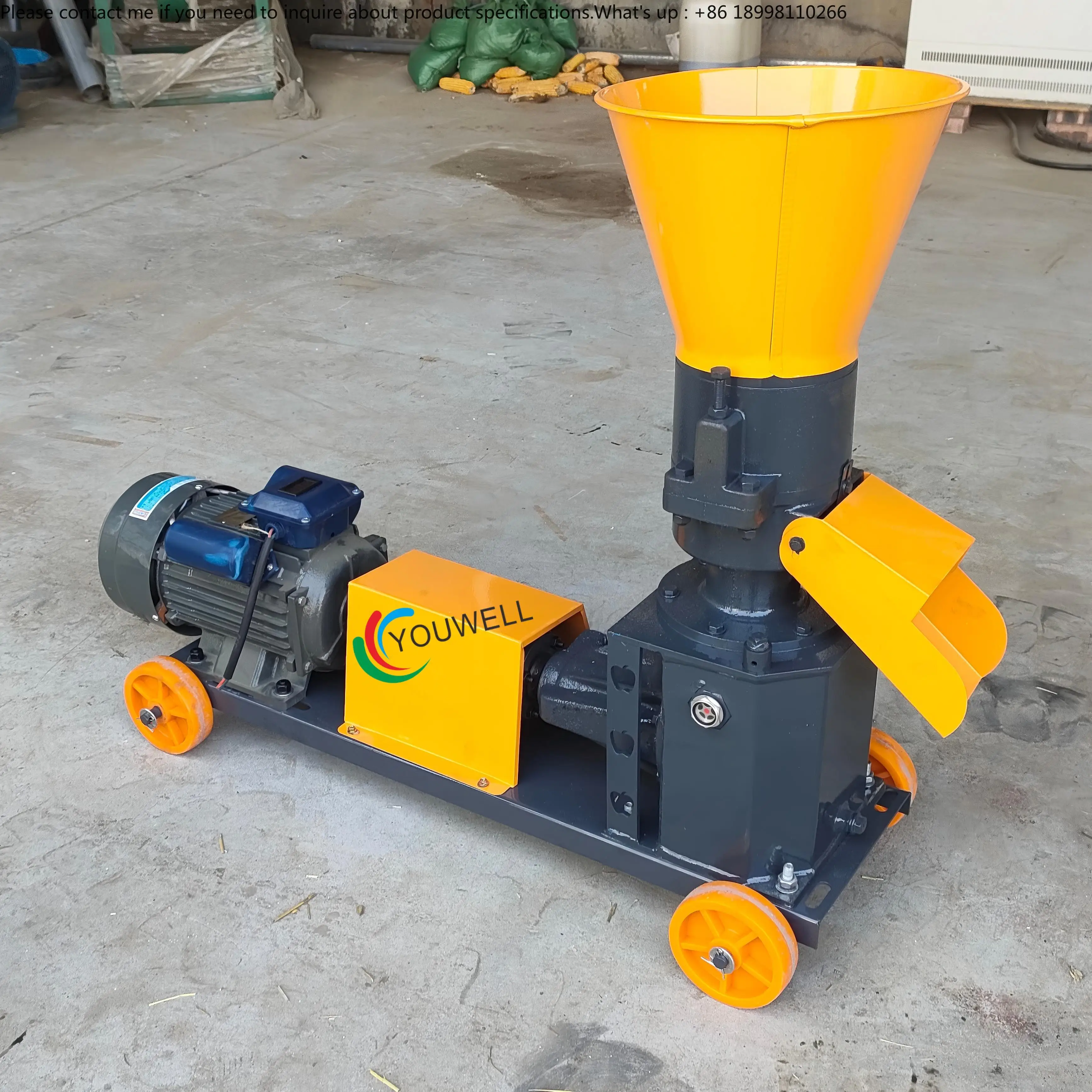 High Productivity 220V Small Scale Feed Processing Machine New Home Use Chicken Breeding Straw Corn Pelletizer OEM & ODM