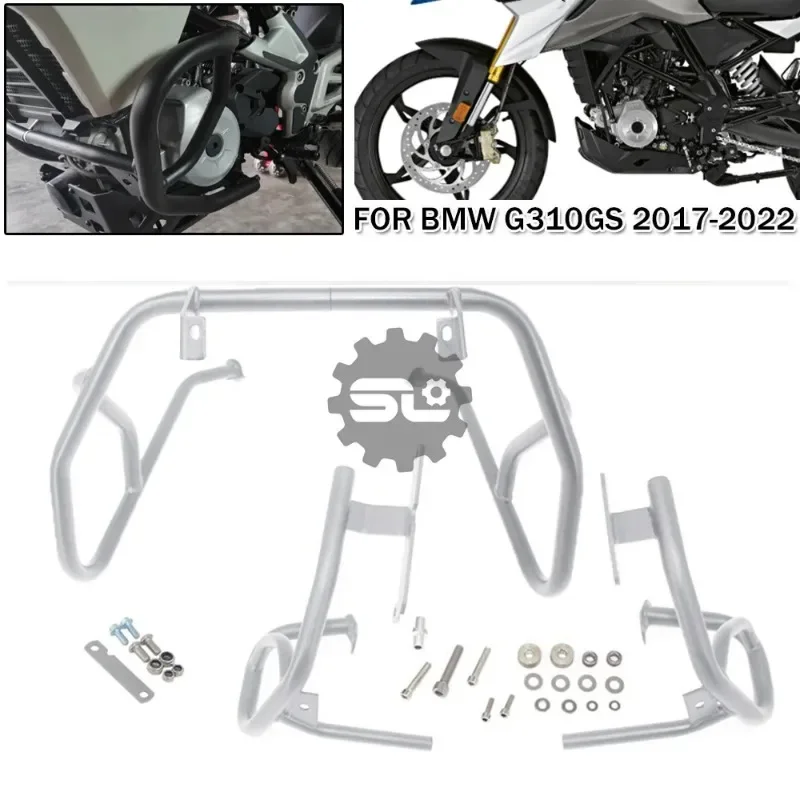 Motorcycle accessories motorbike Tank Protector Upper Lower Fairing Guard Engine Bumper Parts For BMW G310GS G310R 2017-2022