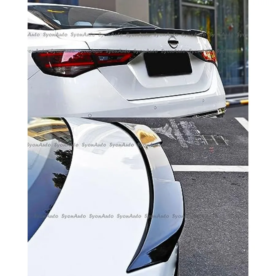 PAST 2020-2025 Nissan SENTRA Glanzend Zwart JDM Eendenbek Stijl Kofferbak Spoiler Wing DEKSEL voor Verbeterde Aerodynamische Prestaties en St