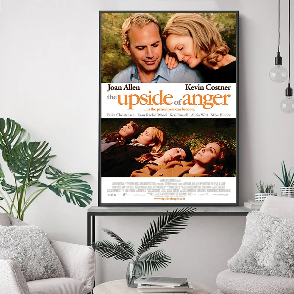 The Upside Of Anger Romantic Comedy Drama Film Art Print Poster Video Room Cinema Wall Stickers Movie Canvas Painting Decor Gift