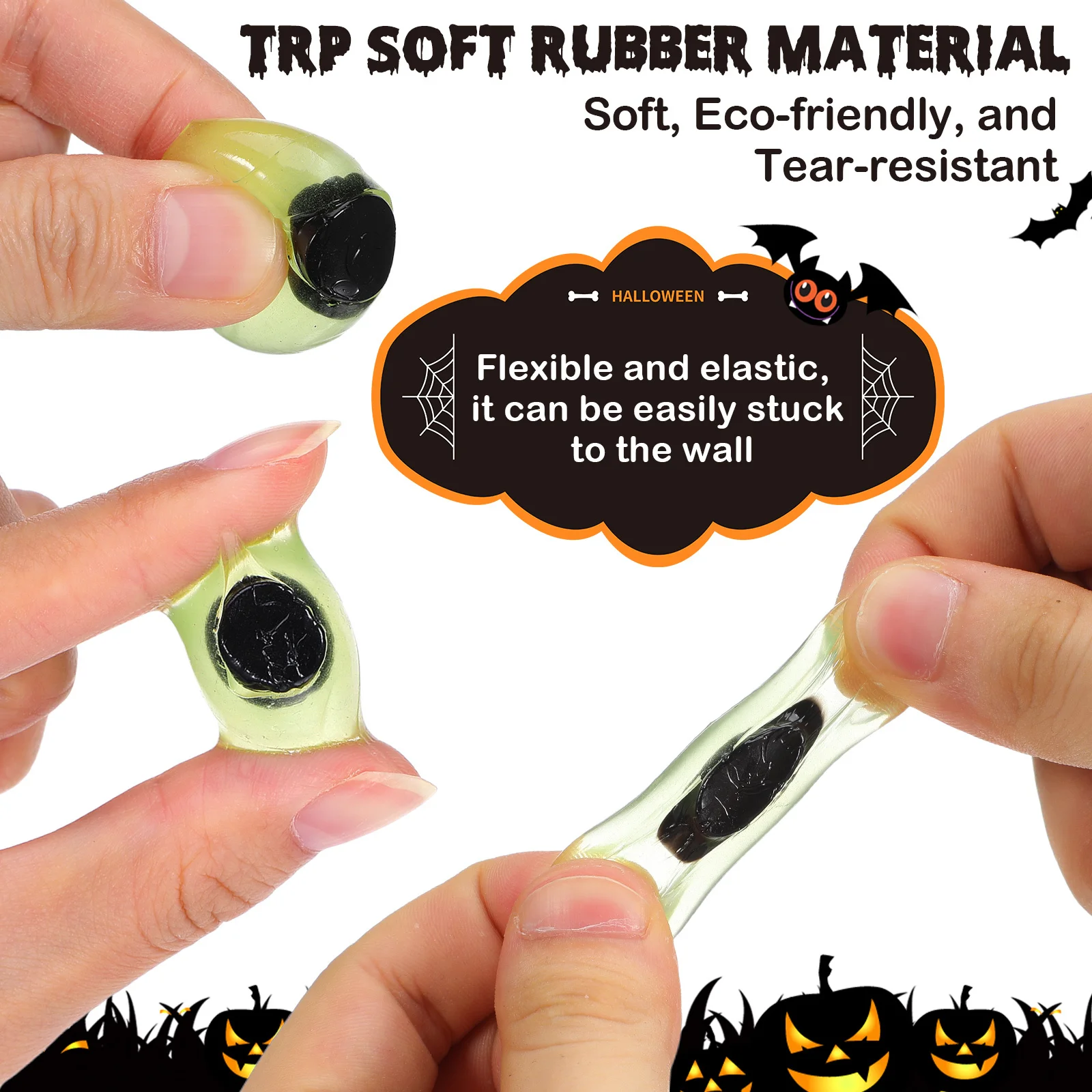 24개 발광 눈알 호러 시뮬레이션 눈 할로윈 파티 용품 장난 소품 액세서리 가짜 눈알 신기한 물품