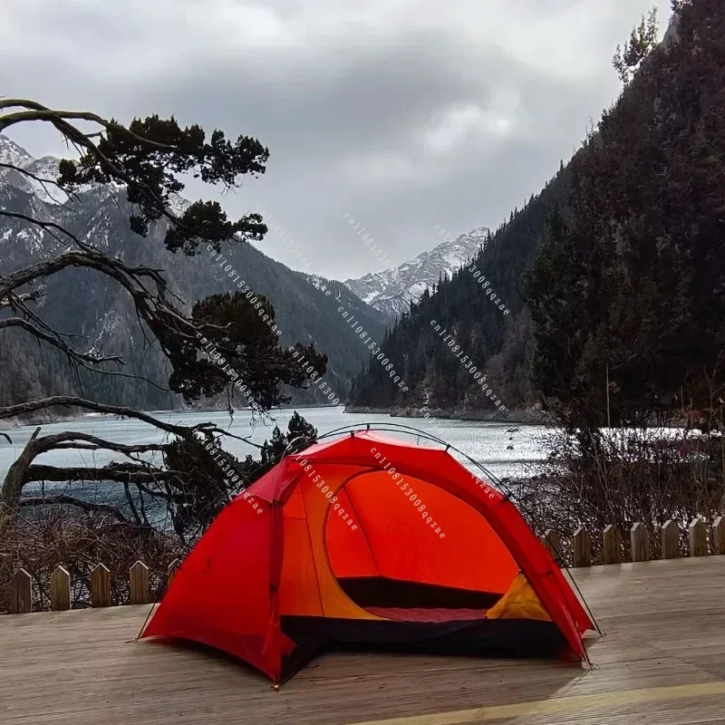 2026 Hot Sale  1.25kg 1 Person Ultra-light Aluminum Pole Backpack Tent 15D Nylon 2 Side Silicone Coating Anti-tear Waterproof view 6
