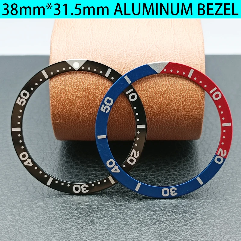 Алюминиевый ободок для часов 38 мм, кольцо корпуса NH35, подходит для подводника NH35 NH36, чехол для дайвинга, безель, детали кольца, мужские часы, подарки