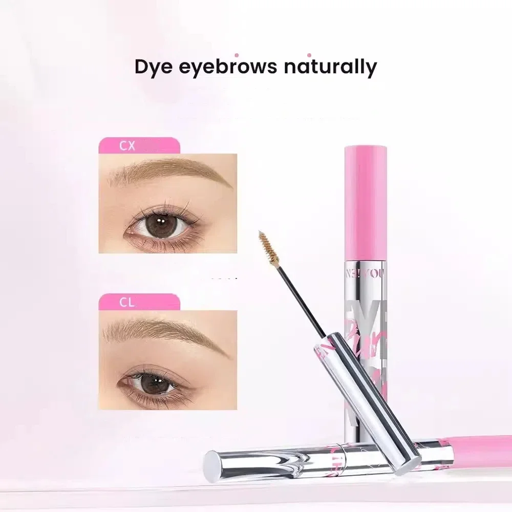 NEIYOU Eyebrow Tint Sweatproof ยาวนานไม่ซีดจางป่าคิ้วสีน้ําตาลอ่อนจัดแต่งทรงผมเจล Eyebrow Staining Cream แต่งหน้า