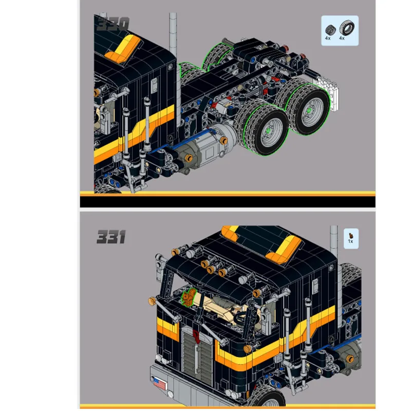 

MOC-144495Electric RC Flathead Van Truck Building Blocks Model1636PartsMOC Creative Boys Kids Birthday Building Blocks Toy Gifts
