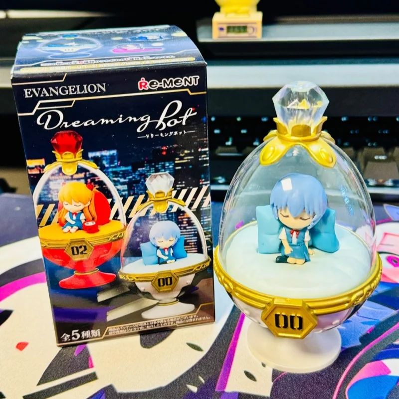 بقعة حقيقية إعادة مينت Evangelion كرة النوم سلسلة صندوق أعمى إيفا أنيمي لطيف سطح المكتب تزيين مُثبت الاطفال هدية