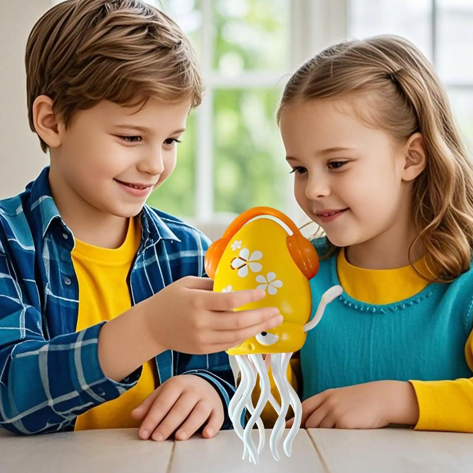 Electric Octopus Toy Developmental Action Octopus With LED Light And Music Interactive Toy For School Classroom Kindergarten