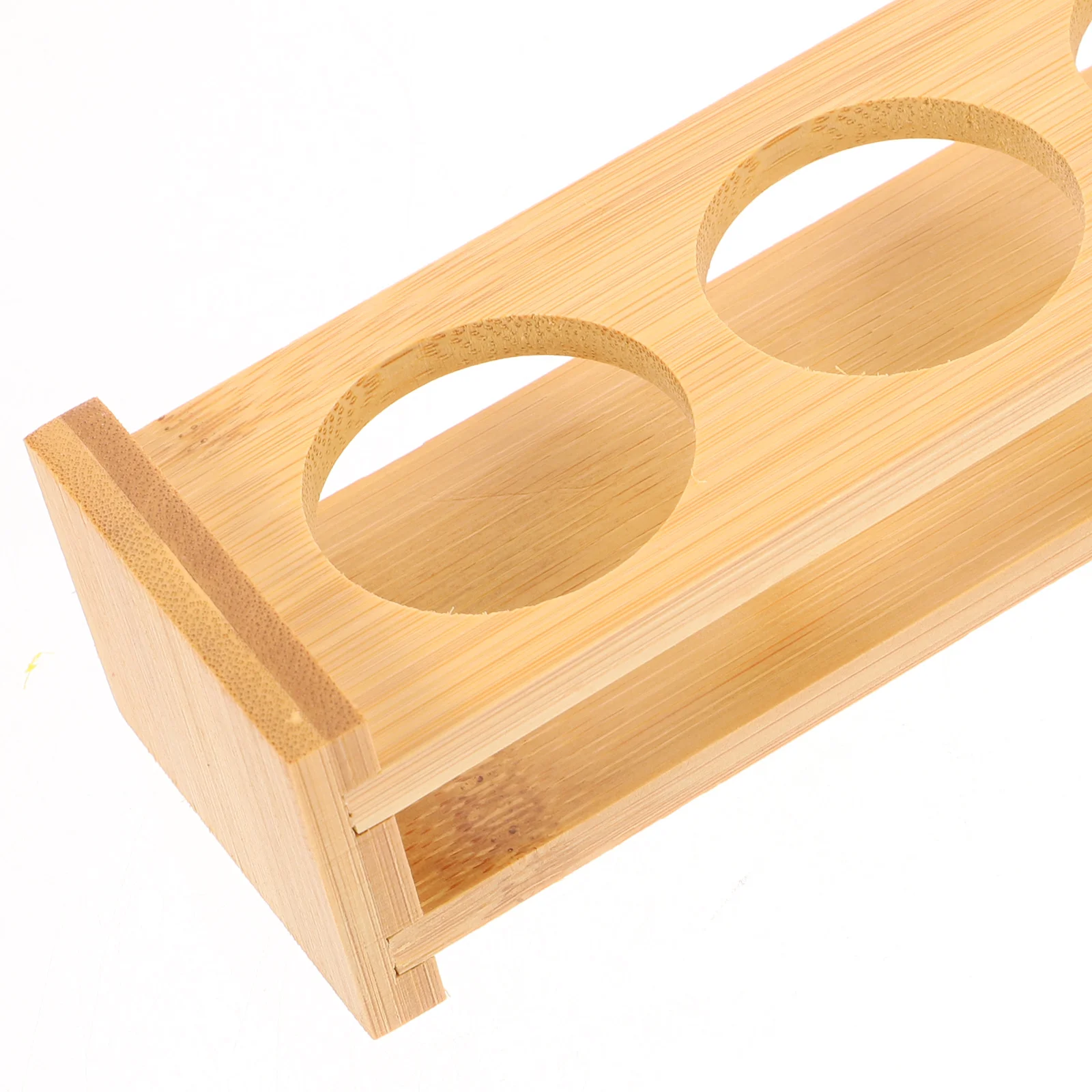 

1pc Glass 6 6 Holes Coaster Holes Cup Holder Desktop Storage Display Home Bar Use Bamboo Material Cup Storage