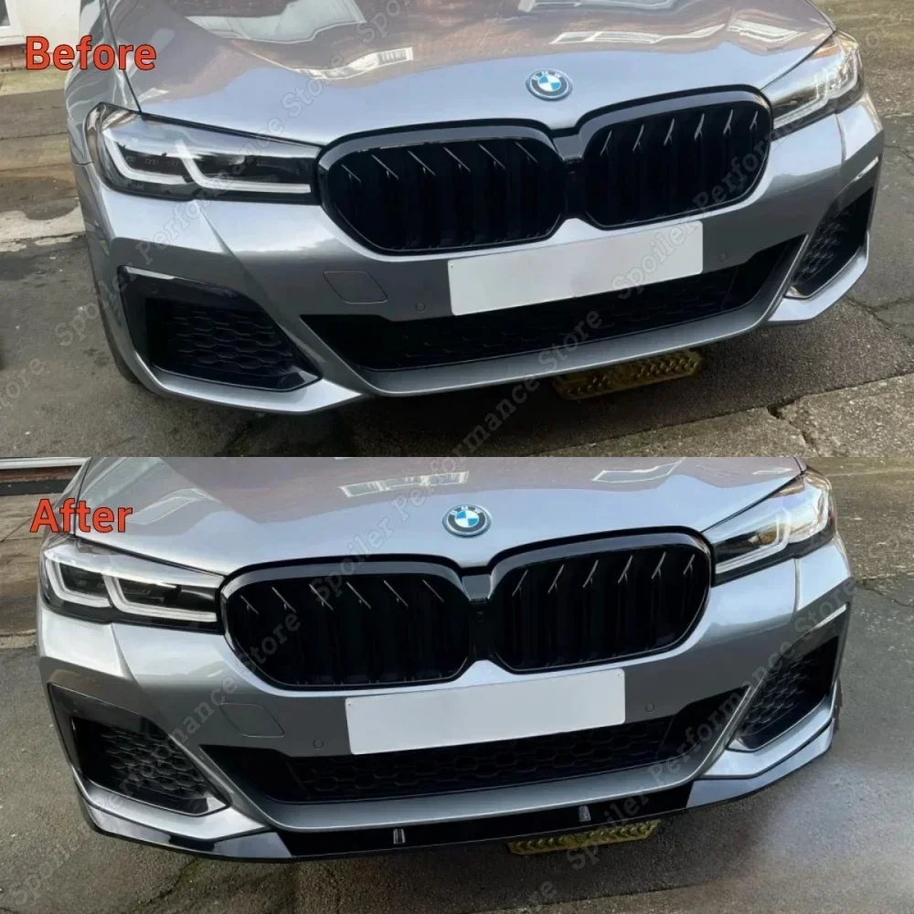 For BMW 5 Series G30 G31 LCI M Performance Style 520i 530i 530d M550i 2020-2023 Front Bumper Lip Spoiler Splitter Bodykit Tuning