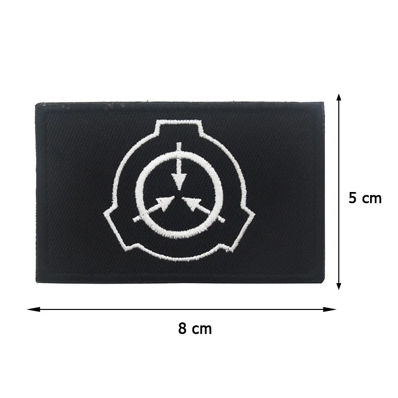 SCP Foundation Logo Embroidery Patch Supernatural Lovers Reflective Armband Badge Applique For Jacket Jeans Hat Backpack Clothes