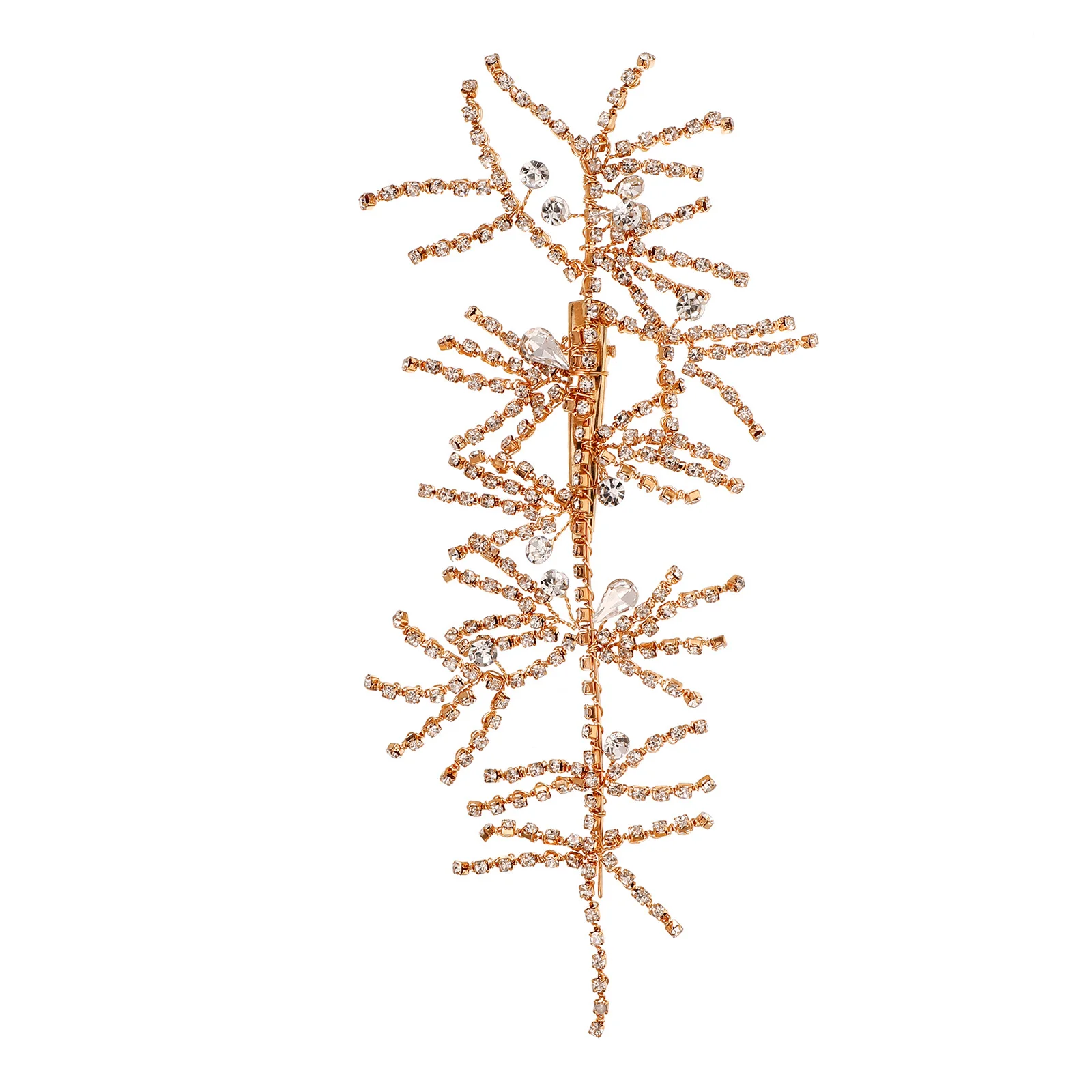 Jepit Rambut Berhiaskan Batu Rhinestone Aksesori Rambut Pengantin Pernikahan Jepit Rambut Samping Pengantin Wanita Dekorasi Gaya Rambut Pesta