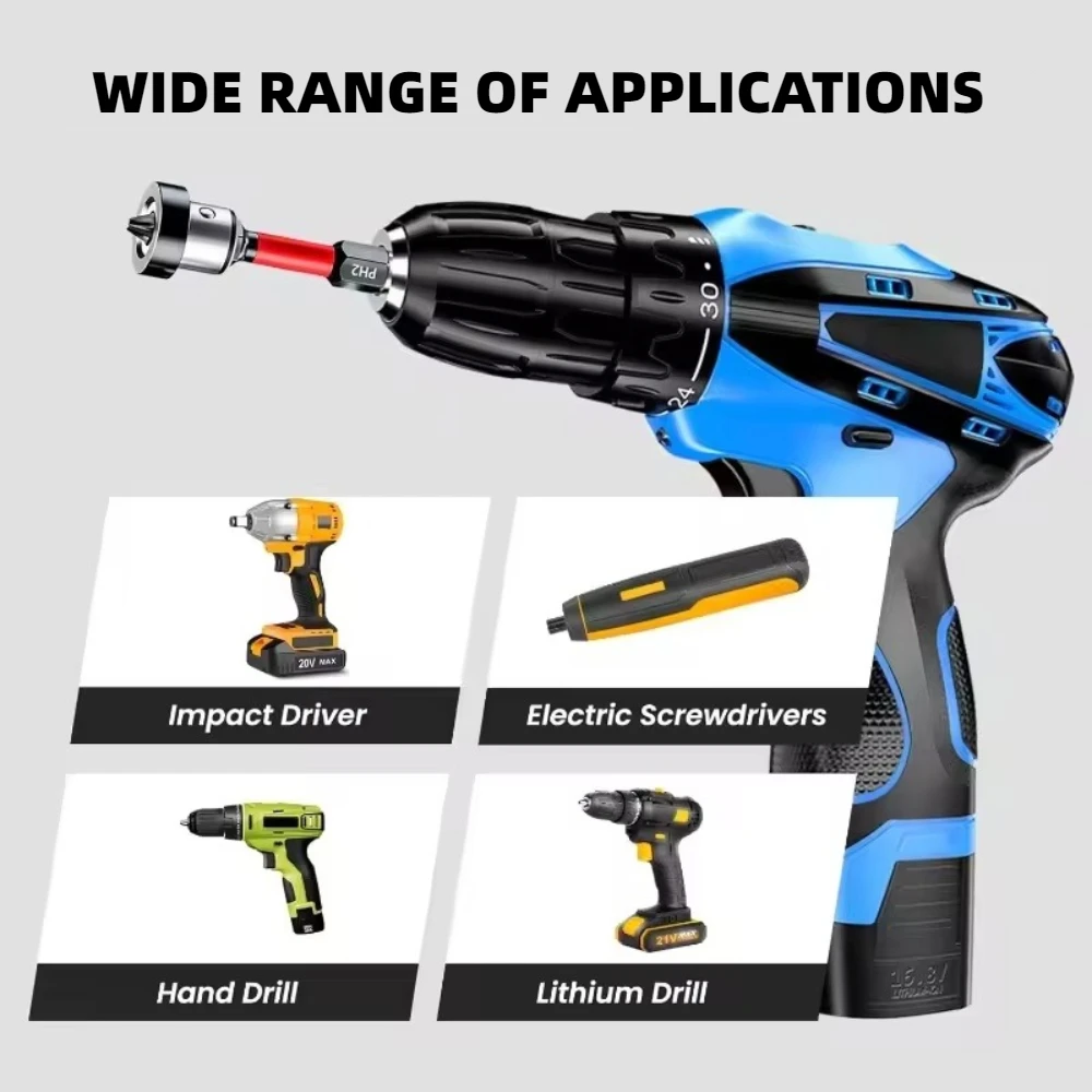 Magnetic Positioning Screwdriver Bits S2 Drywall Screw For Plasterboard Gypsum Board PH2 Locating Bit Batch Head Drilling Tools