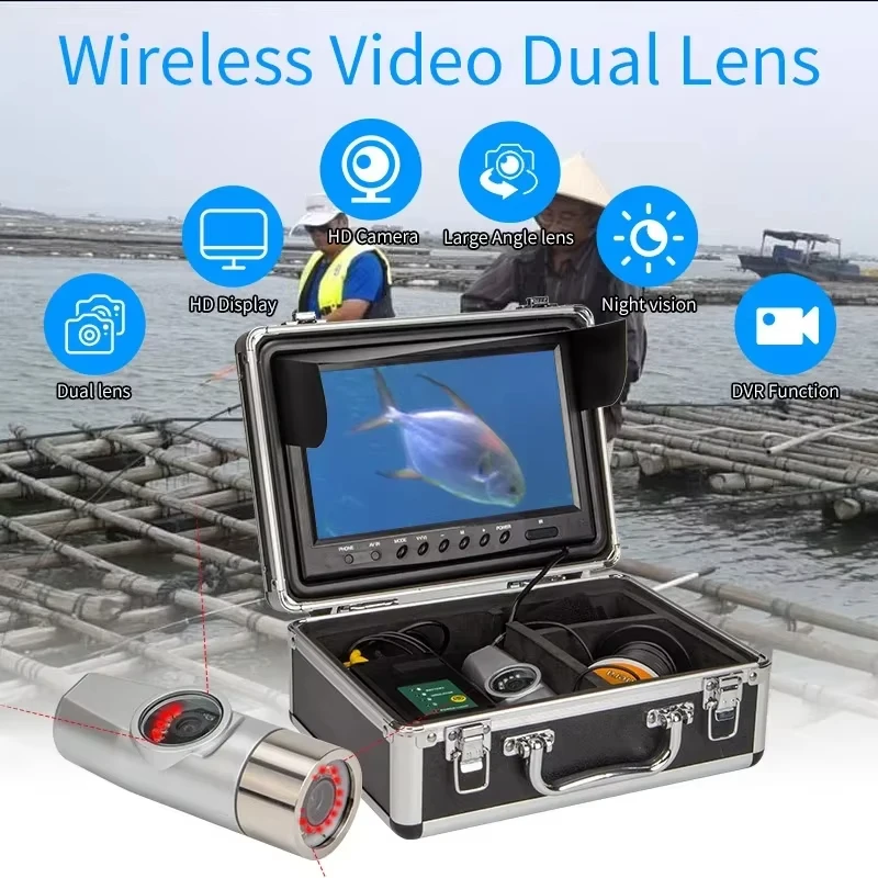 Visual fish detector 360 degree high-definition panoramic camera night vision underwater rotation monitoring instrument