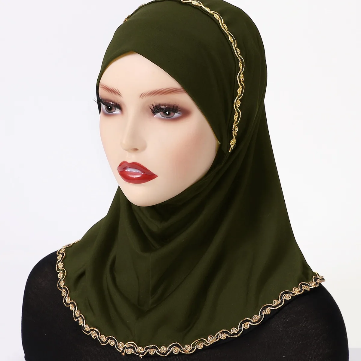 Ramadan Muslim Instant Hijab Woman Undercap Shawls Ready To Wear Hijabs Women Islam Arab Turban Cap