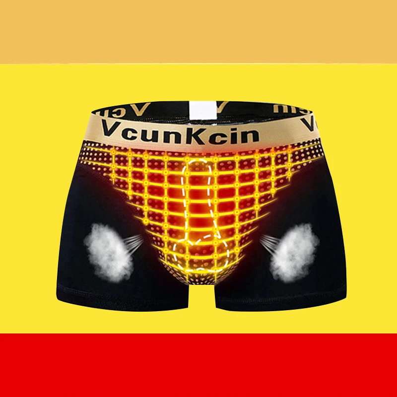 Man Magnetic Underwear for Enhancing Body U-convex Boxers Energy Field Therapy Lingerie Energetic Slip Health Care Pouch Panties