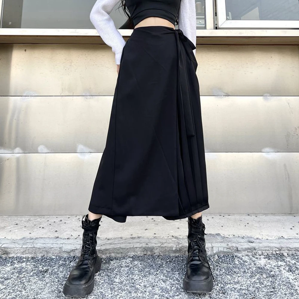 

XS-5XL Summer New Men's Patchwork Skirt Pants Unisex American Retro Fashion Trend High Street Loose Casual Niche Men's Bottoms