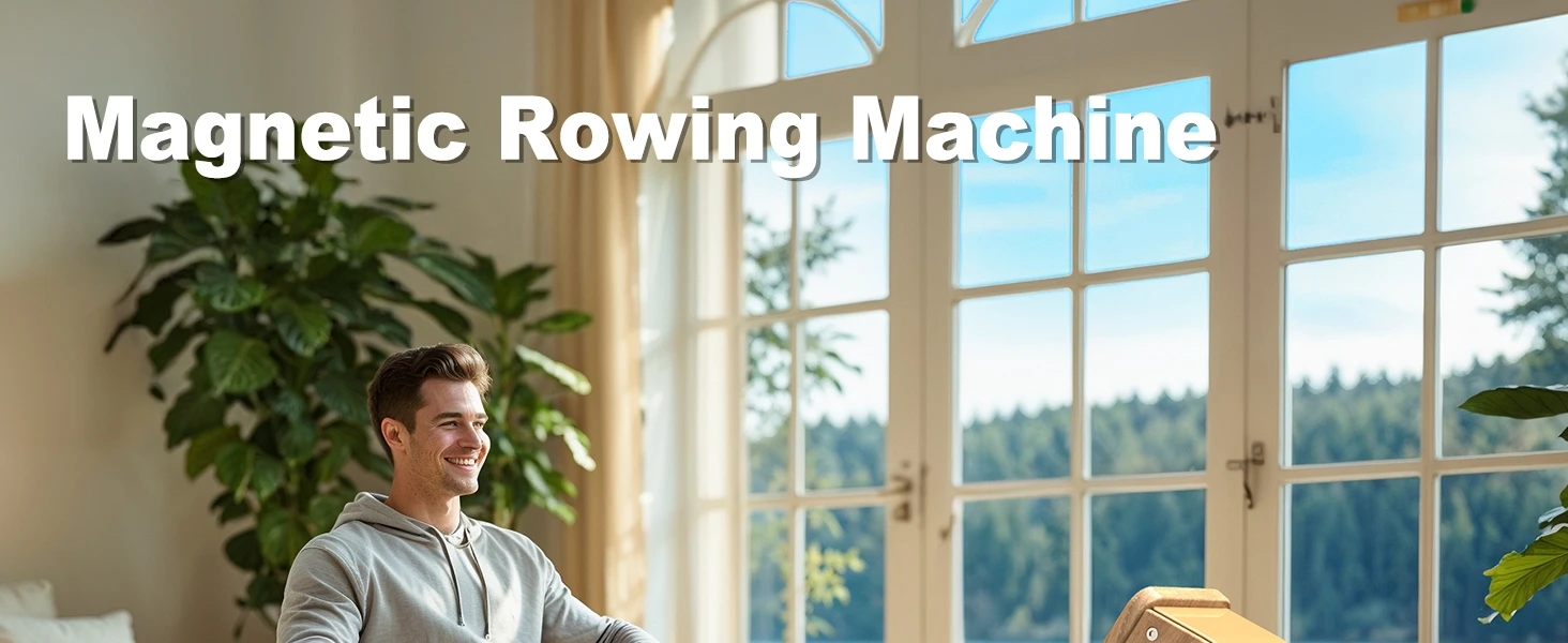 Faltbarer Magnetischer Rudertrainer mit Bluetooth-Monitor, 16 Stufen, 150kg Belastbarkeit, Vertikale Aufbewahrung – Detail 1