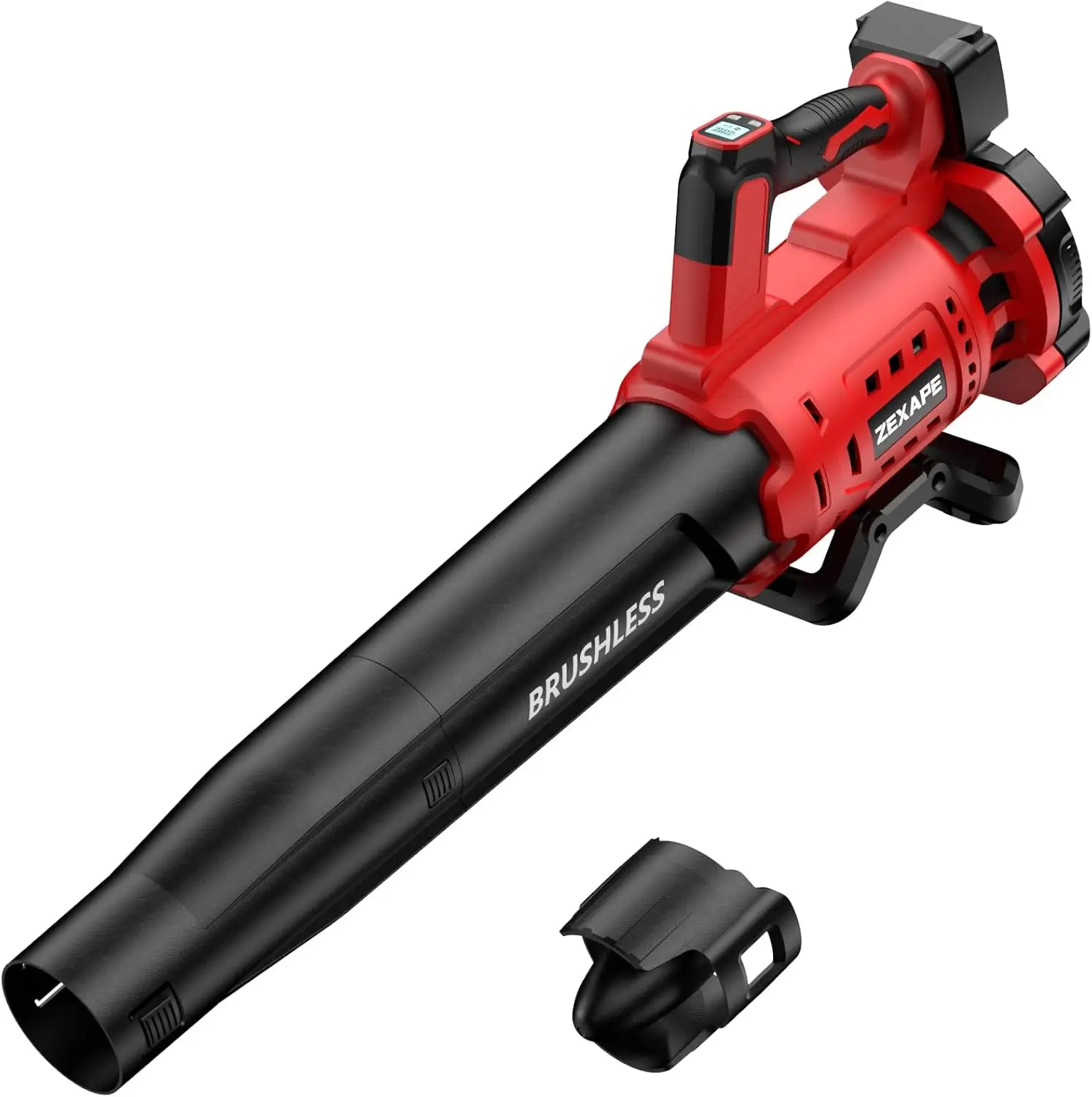 

Cordless Leaf Blower for Milwaukee 18V Battery, 480 CFM Brushless Blower, 6 Speed Up to 130MPH, Digital Display Handheld Yard