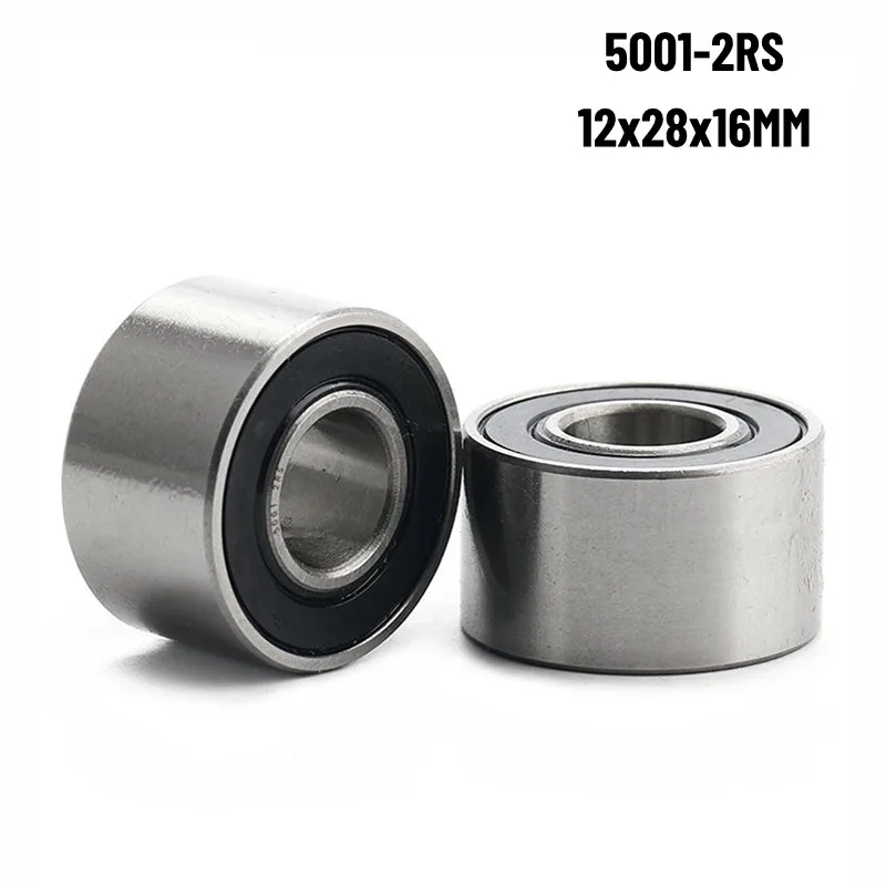 1PCS Double Row Thickening Bearing 5001-2RS12*28*16 Pneumatic Tool Polishing Machine High Speed Width 6001LB
