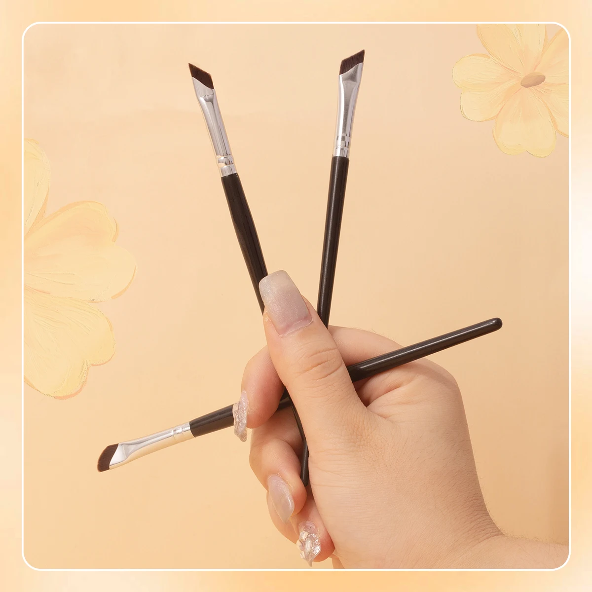 OVW Eyeliner Makeup Brush Set Angled head Precision Eyeliner Brush Makeup Tools