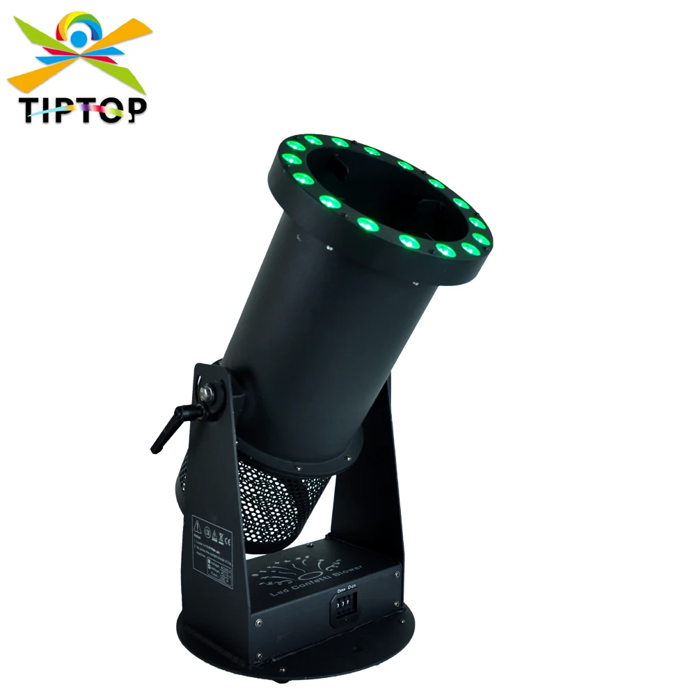 TIPTOP 1200W Electrical Led Confetti Paper DMX Control Fan Blower Jet 110V 220V Triangle Bracket Multi Angle Direction TP-T183A