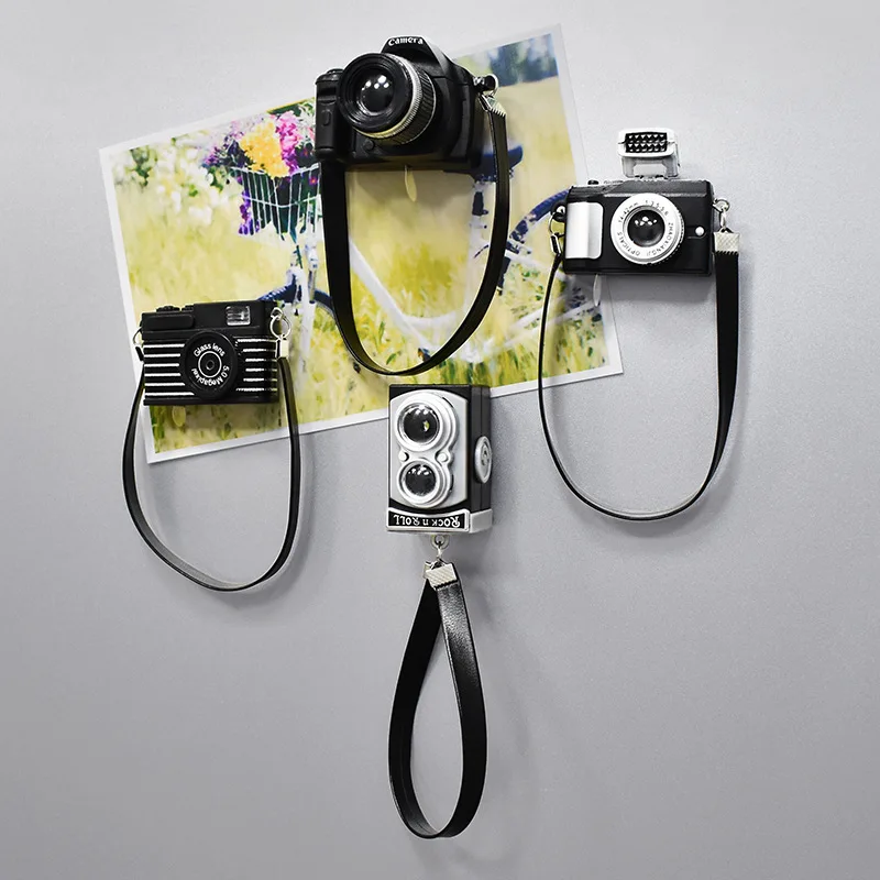 Retro Camera Refrigerator Sticker Magnet 3D Three-dimensional Personality Magnet Magnet Kitchen Home Decoration