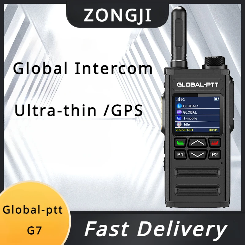 

Global-ptt G7 Walkie Talkie POC 4G LTE Long Range Professional Portable Communication Amateur Two-way Radio Ham Public Network