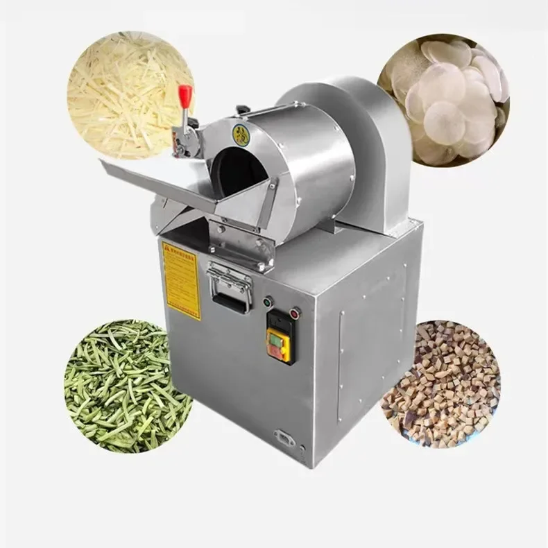 Vegetable Slicer Commercial Sweet Potato Ginger Hawthorn Pomegranate Electric Slicer Potato Shredding Machine Diced Radish