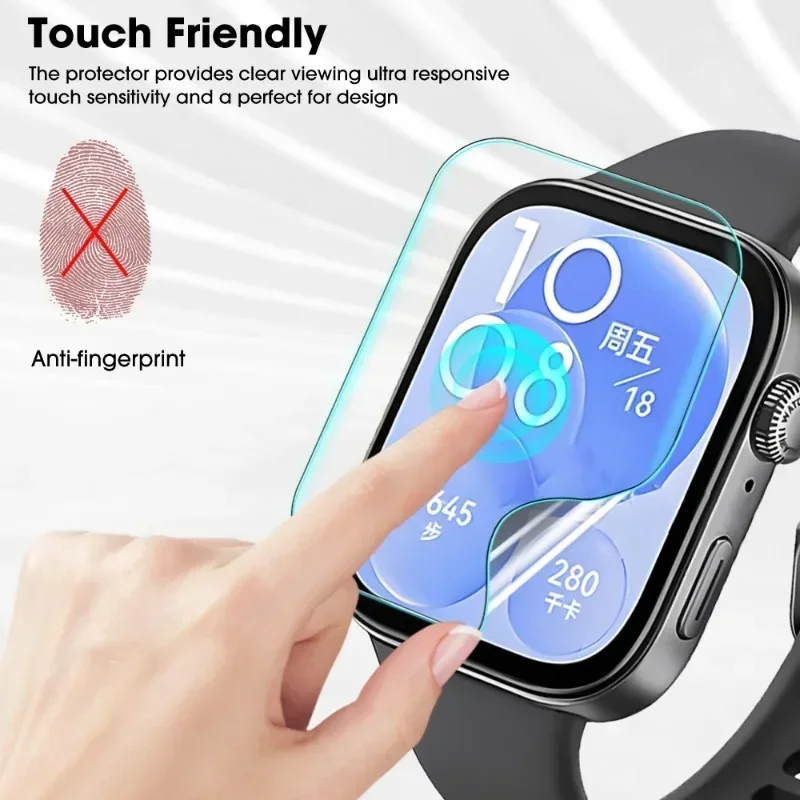 Película de hidrogel Flexible suave para Huawei Watch Fit 3, Protector de pantalla HD, película protectora transparente, accesorios de cubierta de reloj inteligente