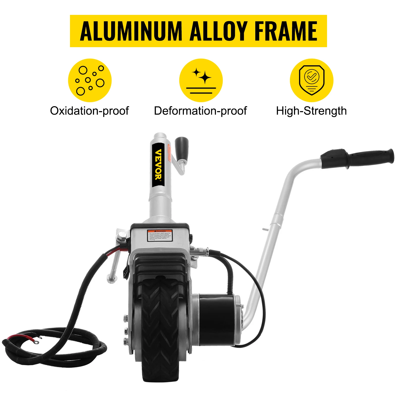 

SIHAO Trailer Electric Wheel Mover 350W 12V Trailer Jack Max Vehicle Load 5000Lbs Trailer Jockey Wheel Utility Vehicle Load