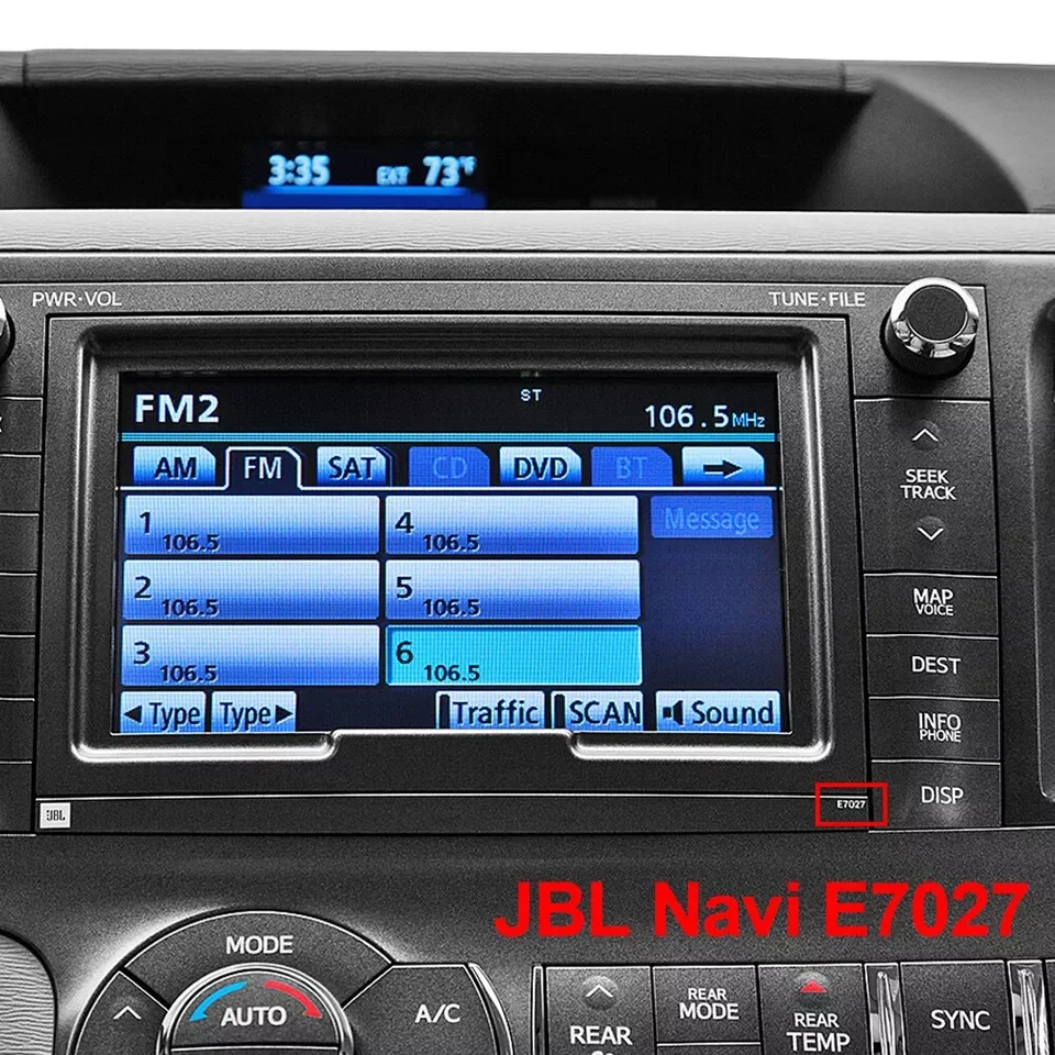 Display mit Touchscreen LQ070T5GA01/GC01 für Toyota Sienna JBL E7027 Navi – Detail 6