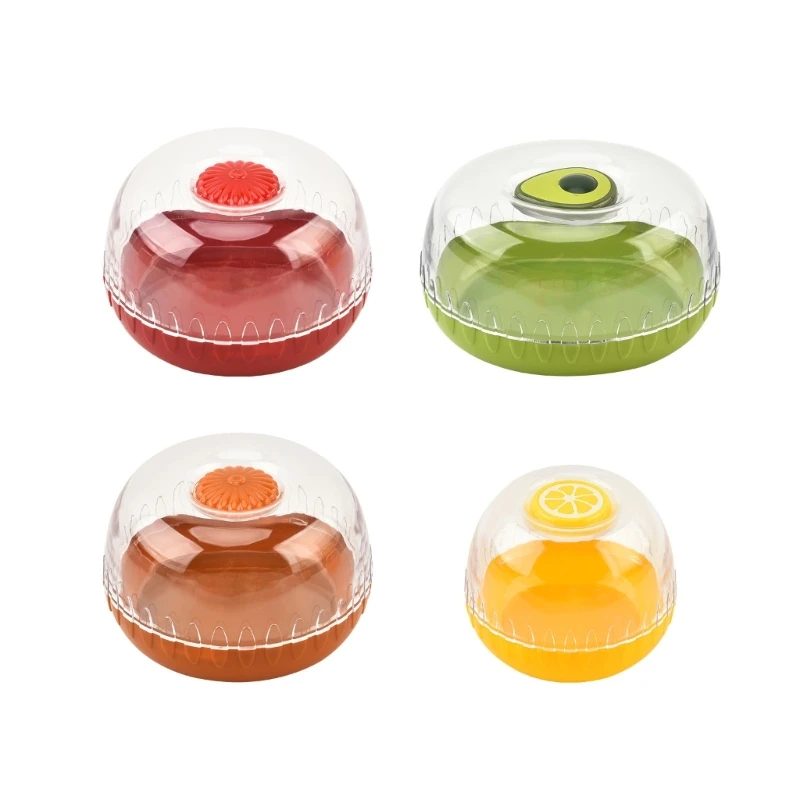 

U2JC Portable Stackable Fruit Container With Lid Plastic Container for Fridge Portable Picnics Accessory Use