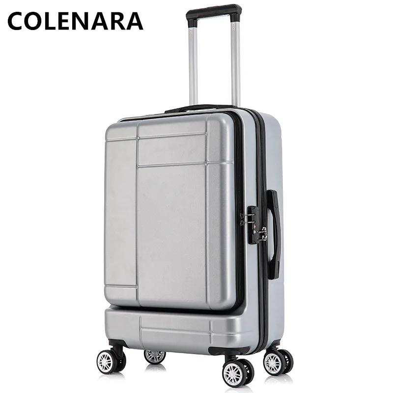 Colenara neue Koffer Business Trolley Fall vorne offene Abdeckung kann Laptop Boarding Box Mädchen mit Rädern Roll gepäck speichern