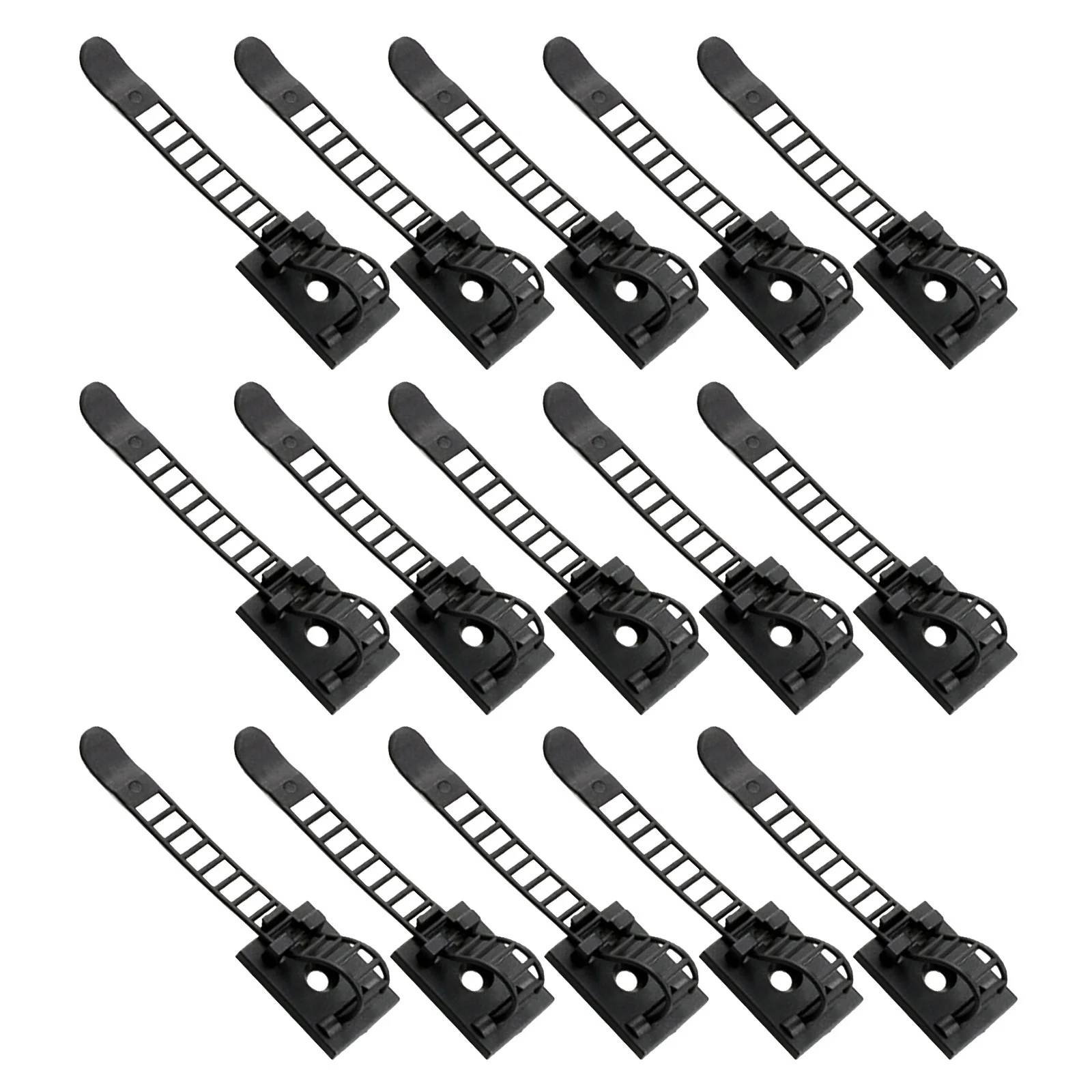 

30Pcs Reusable Cable Ties Self-Adhesive Wire Clips for Home Office Cord Organizer Adjustable Plastic R-Type Fastener Straps