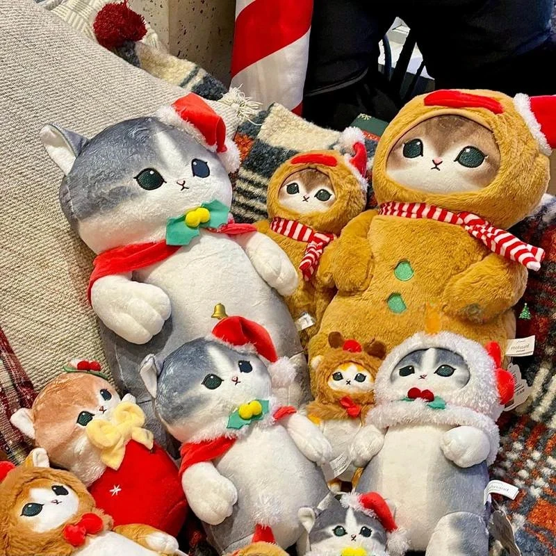 

Новинка в наличии: Рождественская лимитированная серия Mofusand — плащ снеговика, костюм пряничного человечка, аксессуар для куклы, плюшевая игрушка, праздничные подарки