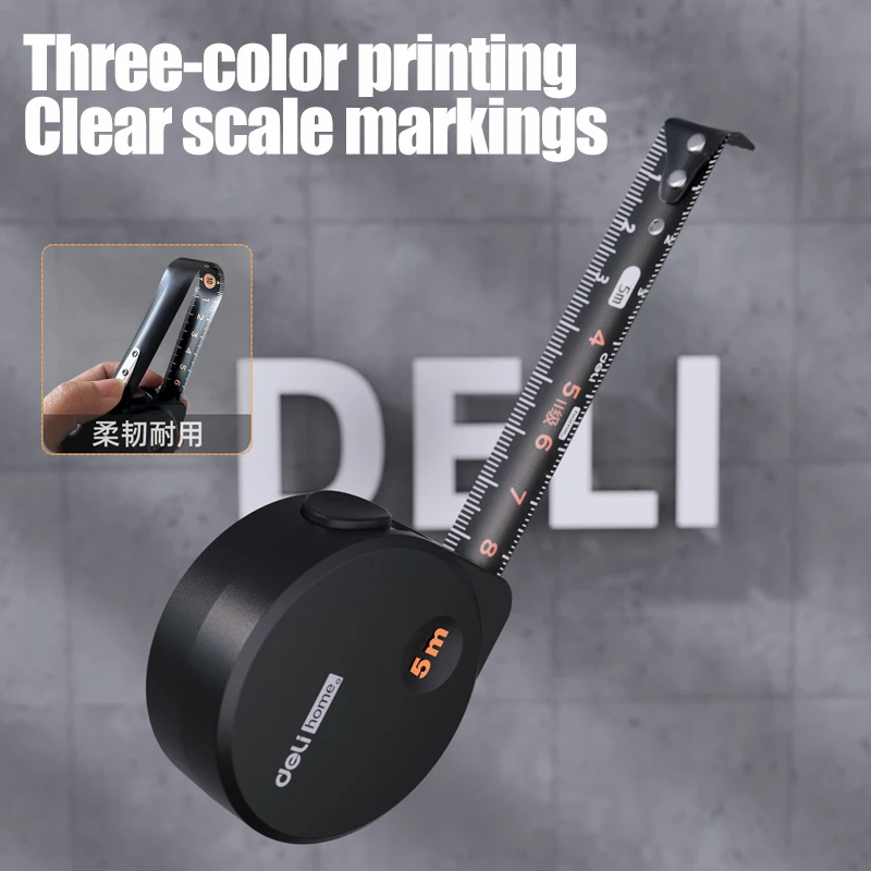 ديلي 5 متر أشرطة القياس سميكة عالية الدقة الصلب شريط القياس متعدد الوظائف المنزلية النجارة أدوات قياس المحمولة #6