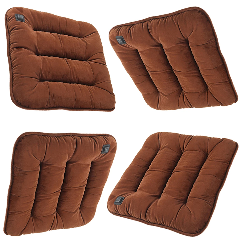 

Graphene Heated Seat Pad USB Power Electric Heated Seat Cushion 3 Levels Winter Warm Seat Pad for Park Stadium Car Travel