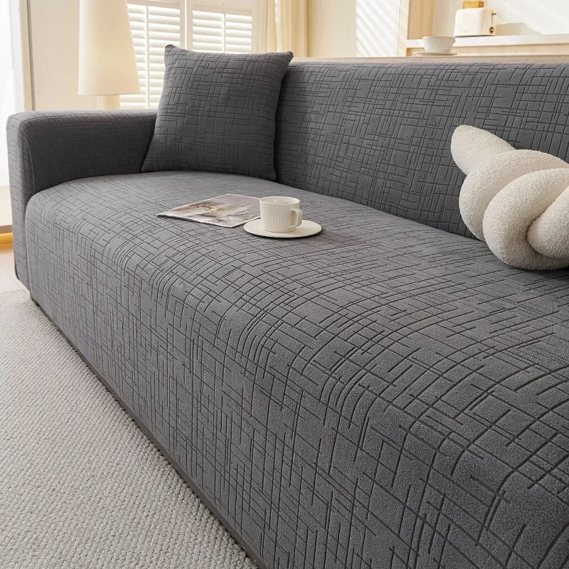 Adjustable Elastic Sofa Covers Stretch Extensible Adaptable Velvet Couch Corner Sofa Cover for Living Room 1/2/3/4/5 Seater
