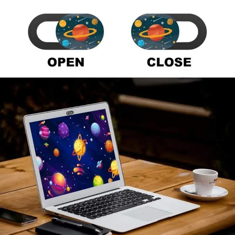 3pcs Camera Cover Webcam Cover Slide Web Camera Privacy Protector Sticker Cartoon Kitten Camera Cover for Laptop