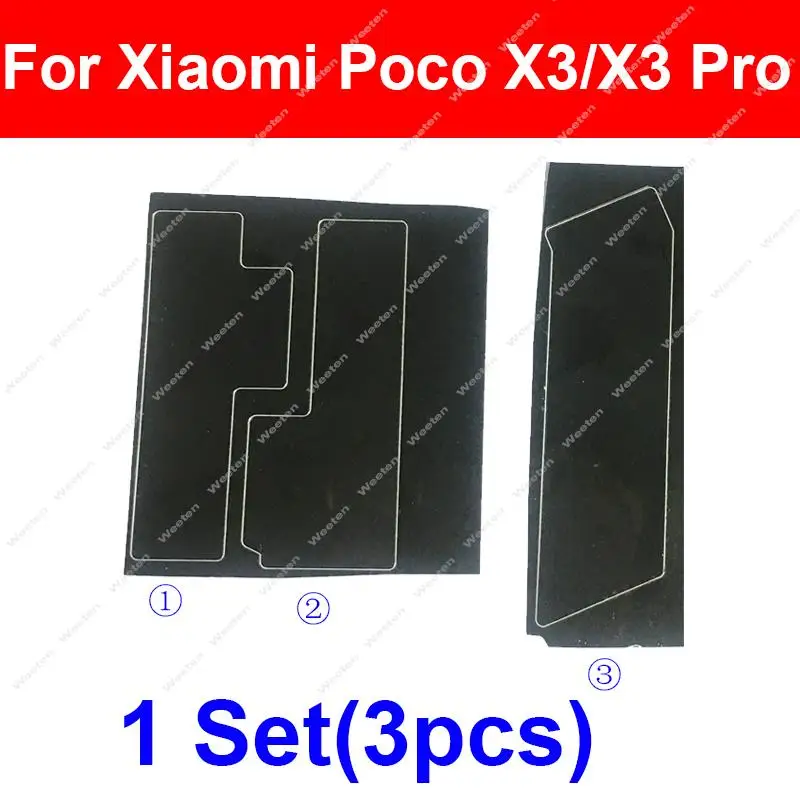 For Xiaomi POCO X3 X3 Pro Back Battery Adhesive Glue Tape Repaclement Parts