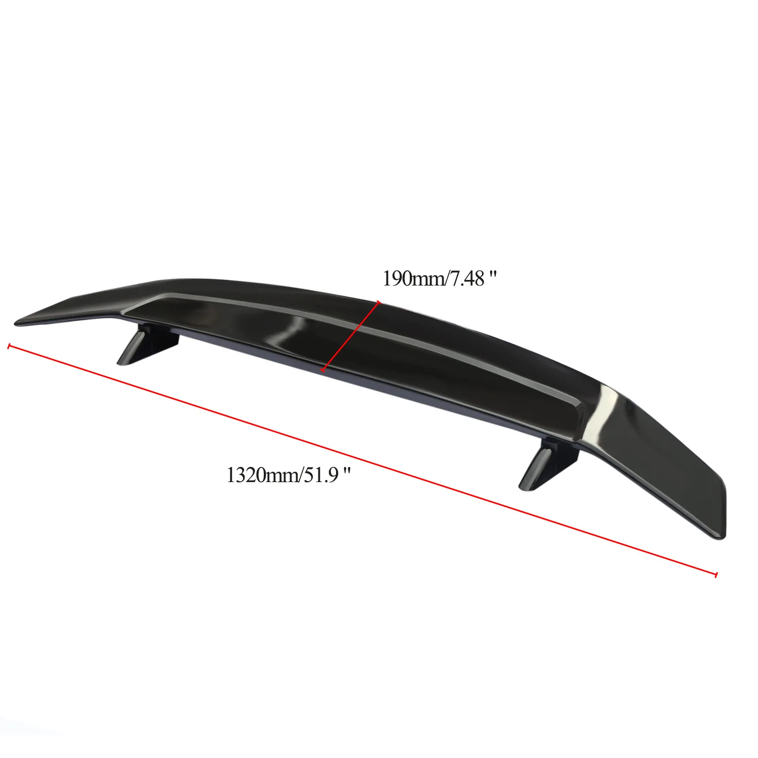 For BMW Toyota Honda Kia Hyundai Opel Mazda VW Tuning Car Styling Universal GT Spoiler Wings DIY Refit Trunk Lid