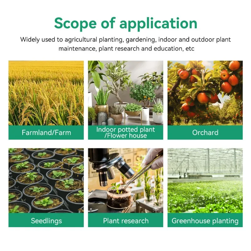 B67C Moisture, Fertility, Temperature& PH Testing Soil Tester Kit 6-In-1 For Gardening Tool Measurement