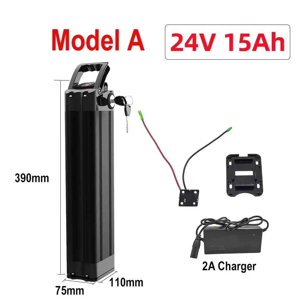 48V 36V 24V Vouwfiets Batterij 20Ah 17Ah 15Ah 13Ah Ingebouwde Bms voor Zilvervisjes 250W-1000W Bafang Motor Kit met 2A Lader