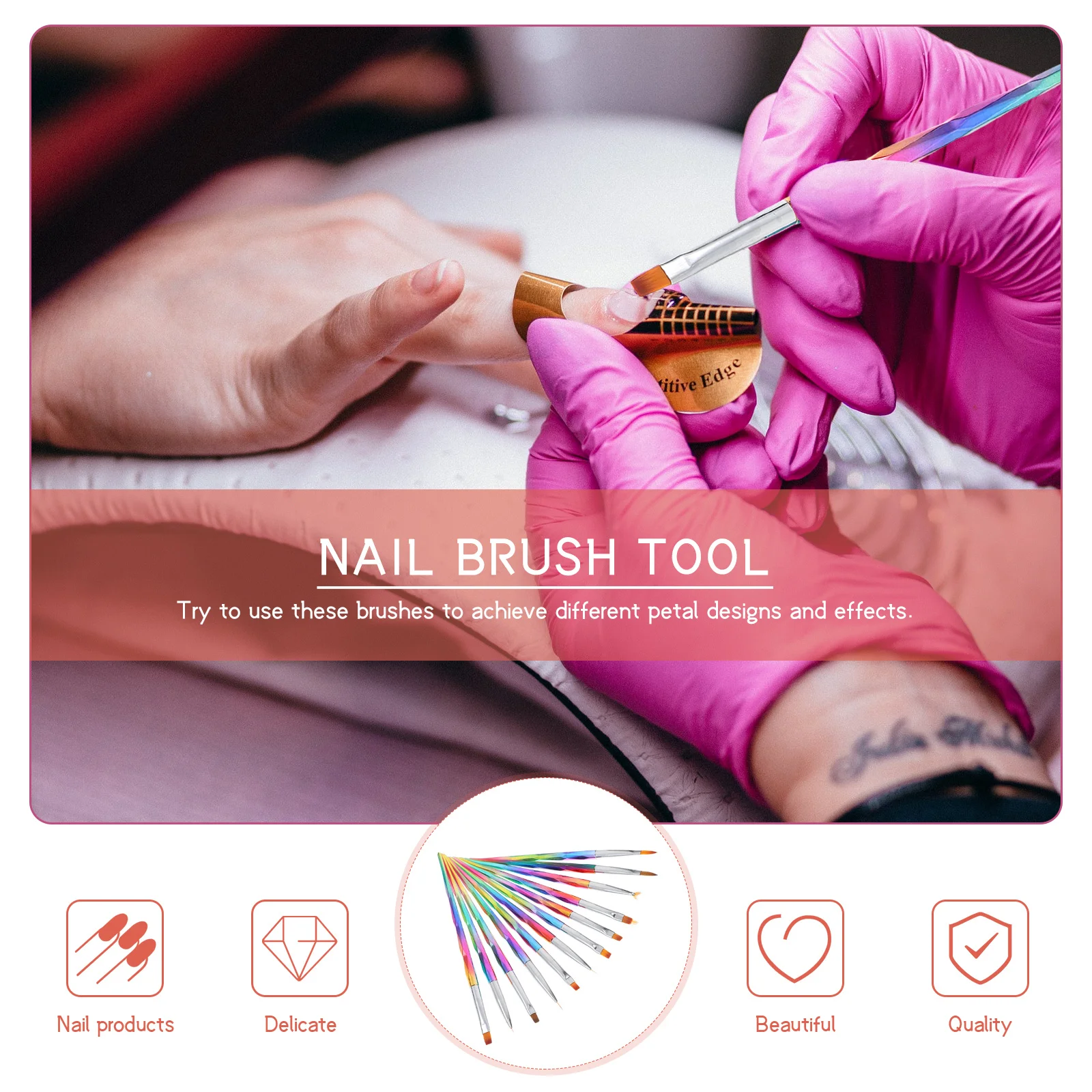 

12Pcs Professional Nail Painting Pen Manicure Drawing Tool for DIY Art Design Salon Quality Nail Art Brush Manicure Brush