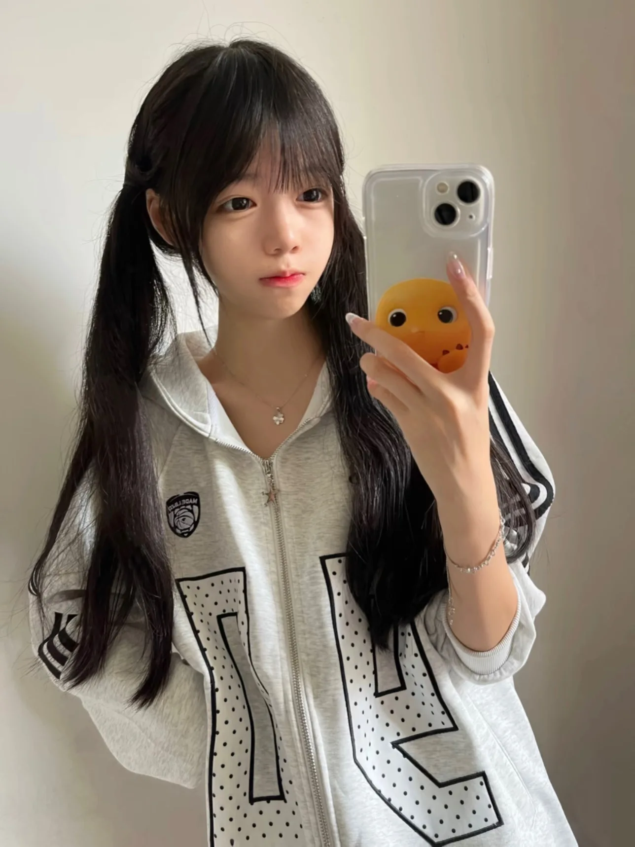 Retro American Patchwork Embroidered Letter Hooded Open Cardigan Sweatshirt Women Spring Autumn Loose Three Bars Jacket