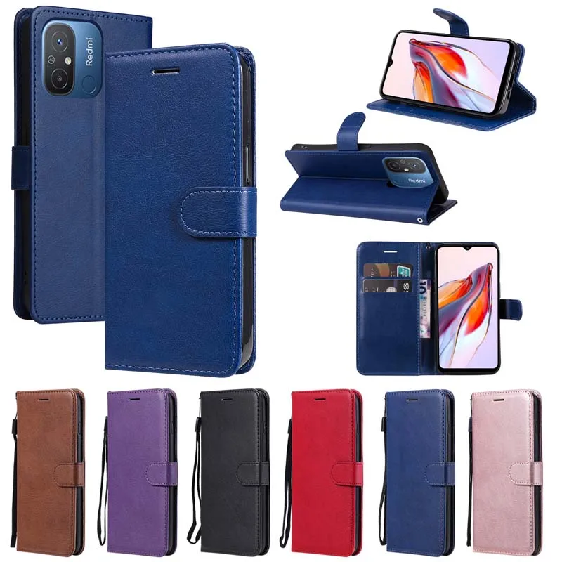 Wallet Case For Redmi 13C 12C 12 Note 10 Pro Max 9 9T 9C 9A 9S 10C 10A 10S Funda Redmi Note 13 Pro Plus 4G 5G Leather Phone Case