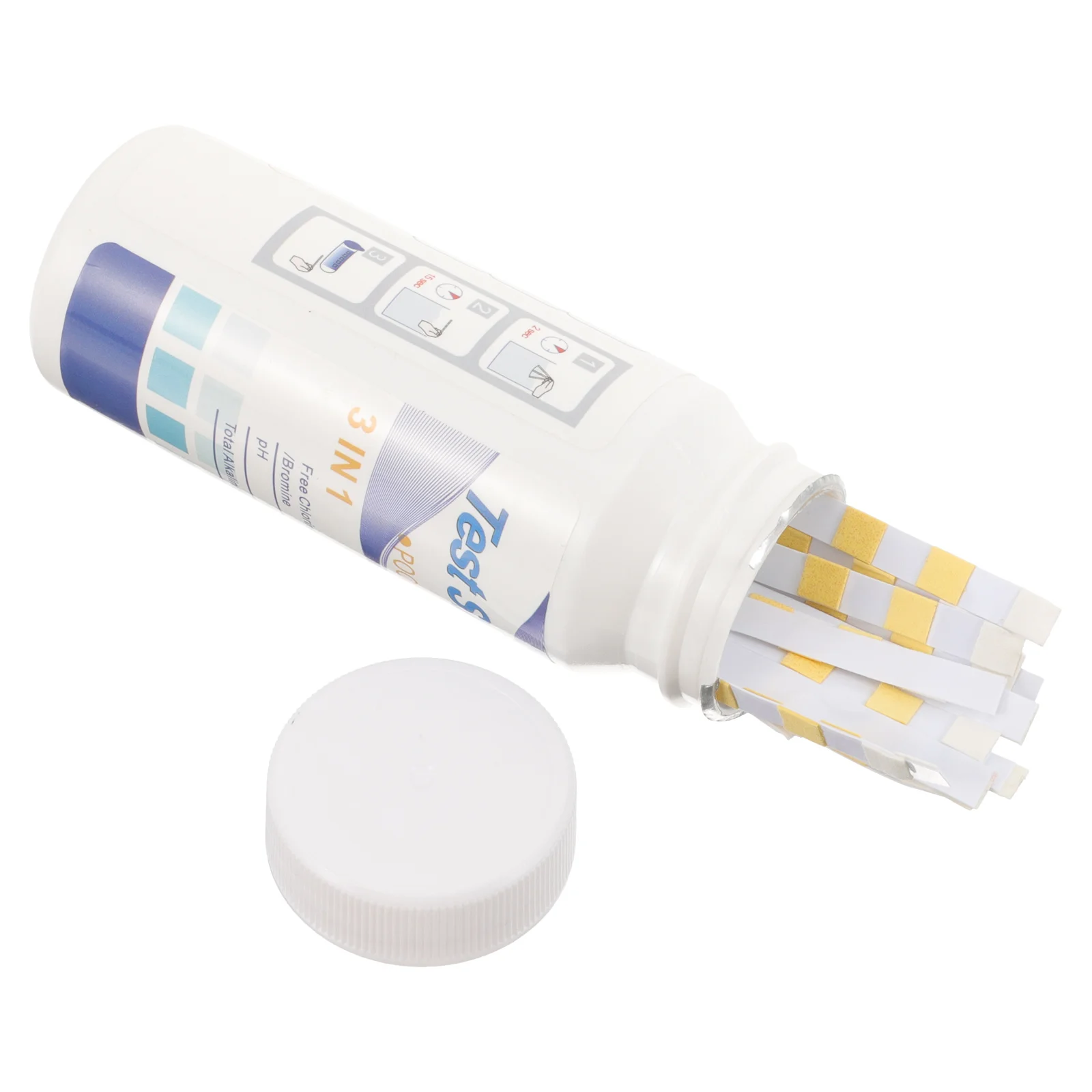 

50Pcs PH Test Strips Multifunctional Water Test Paper for Swimming Pool Spa Aquarium Water Quality Monitoring Reagent Strip