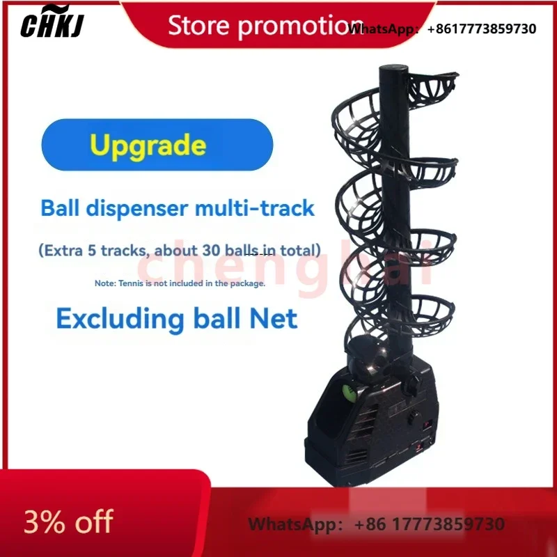 CHKJ-2025NEW220V 110 فولت العالمي المحمولة آلة رمي كرة التنس مدرب آلة تغذية الكرة الخدمة الذاتية واحدة سوينغ Racke #1
