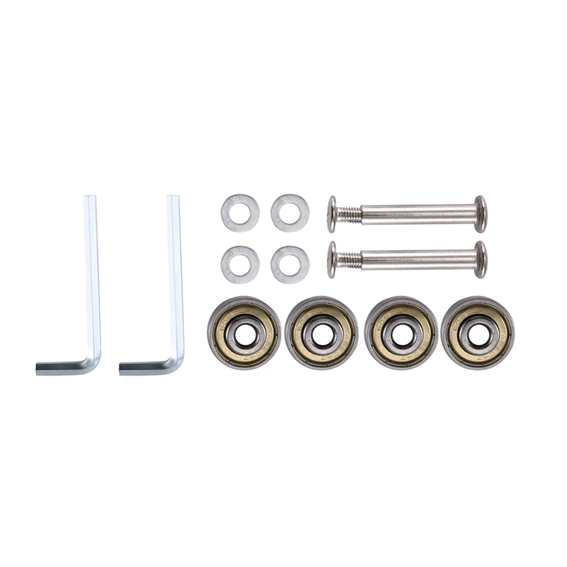 Сменные колеса для чемодана 55 мм X 18 мм, полиуретановые поворотные роликовые колеса, подшипники из углеродистой стали, ремонтные комплекты черного цвета